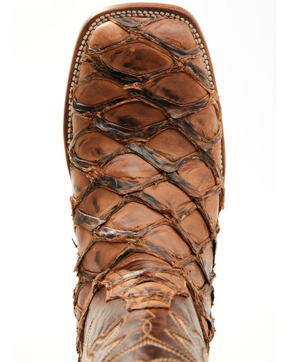 Cody James Men's Pirarucu Exotic Boots - Broad Square Toe