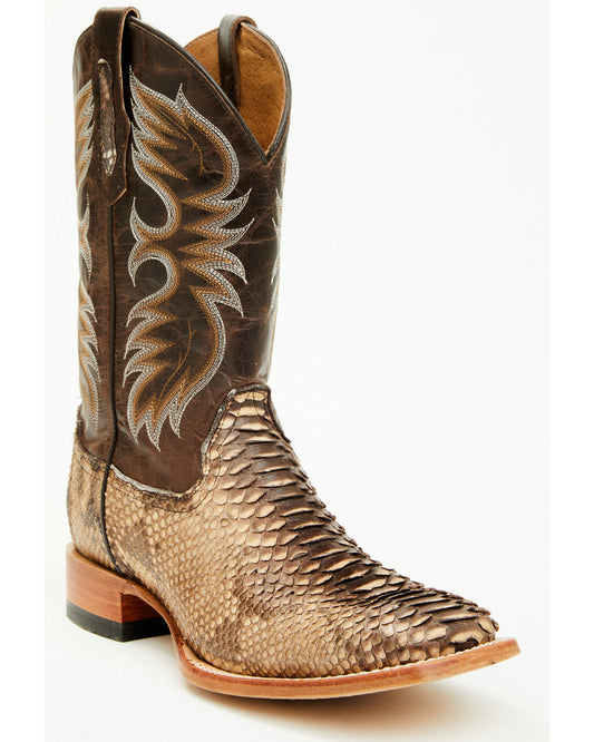 Cody James Men's Exotic Python Western Boots - Broad Square Toe