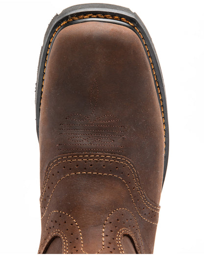 Cody James Men's 11" Mustang Saddle Waterproof Western Work Boots - So