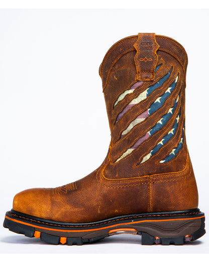 Cody James Men's 11" Flag Western Work Boots - Nano Composite Toe