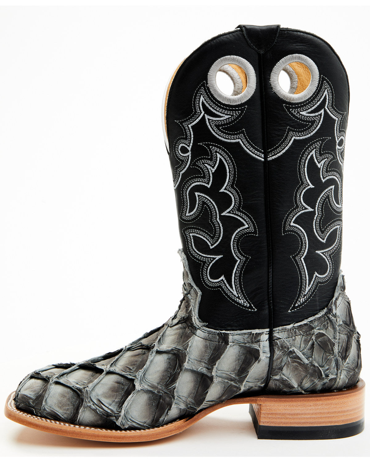 Cody James Men's Exotic Pirarucu Western Boots - Broad Square Toe