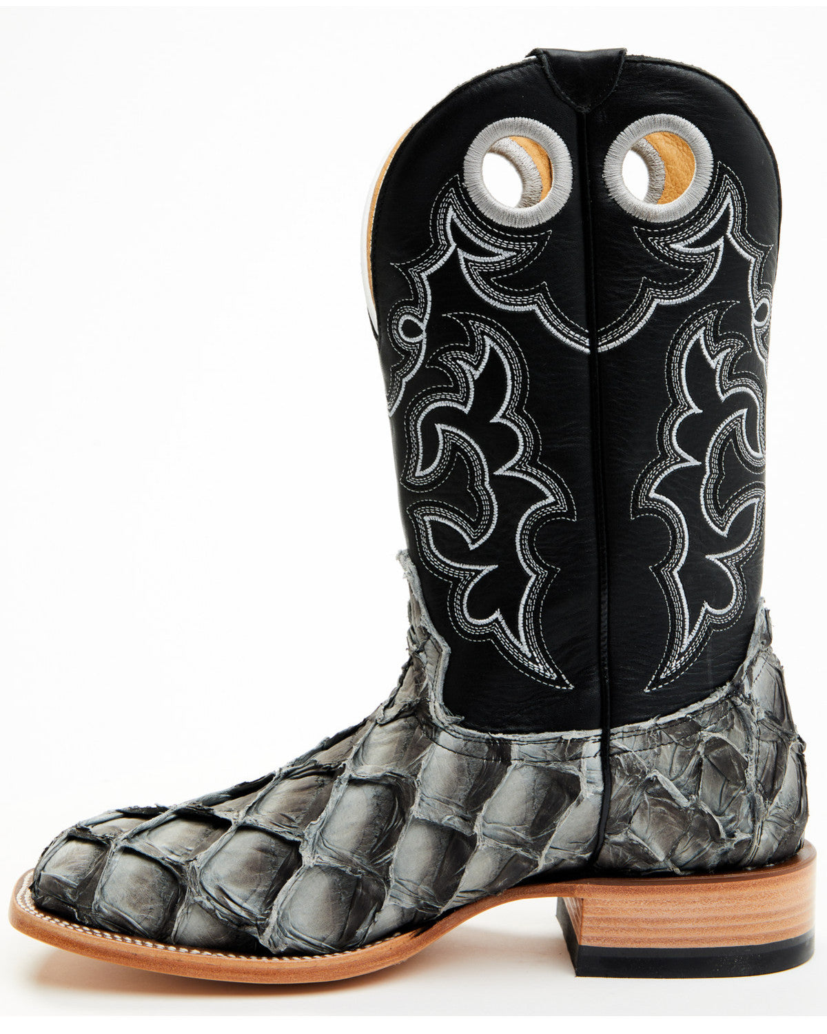 Cody James Men's Exotic Pirarucu Western Boots - Broad Square Toe