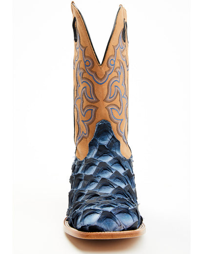 Cody James Men's Exotic Pirarucu Western Boots - Broad Square Toe