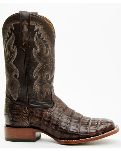 Cody James Men's Exotic Caiman Tail Skin Western Boots - Broad Square