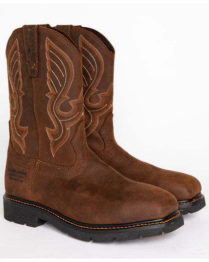 Cody James Men's 10" Waterproof Pull-On Work Boots - Composite Toe