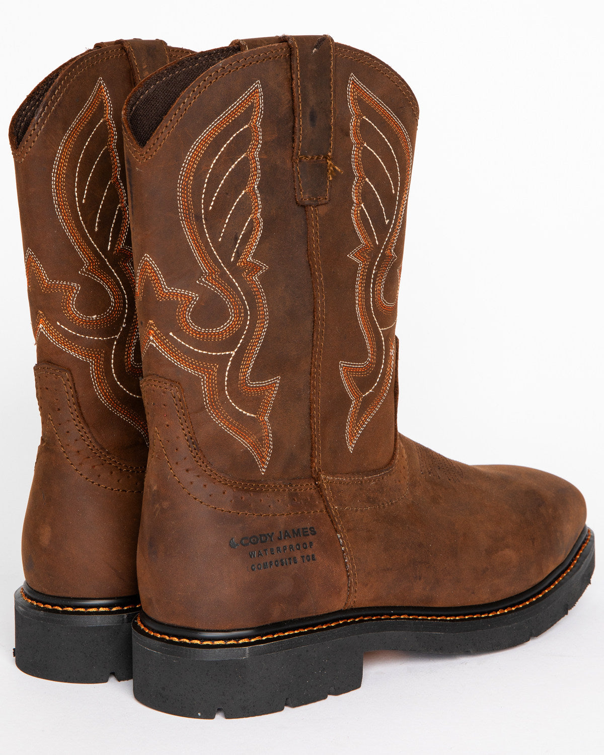 Cody James Men's 10" Waterproof Pull-On Work Boots - Composite Toe