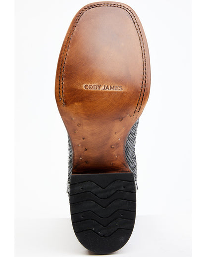 Cody James Men's Matte Python Exotic Western Boots - Broad Square Toe