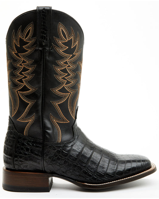 Cody James Men's Exotic Caiman Belly Western Boots - Broad Square Toe