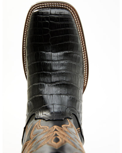 Cody James Men's Exotic Caiman Belly Western Boots - Broad Square Toe