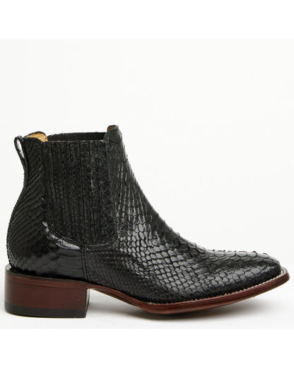 Cody James Men's Hash Exotic Python Western Ankle Boots - Broad Square