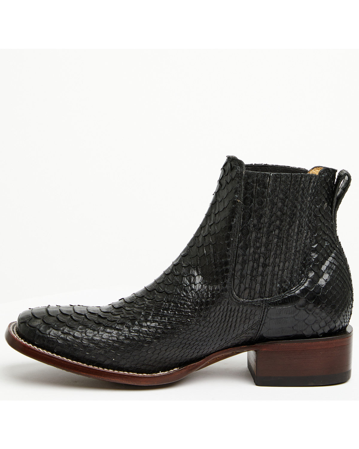 Cody James Men's Hash Exotic Python Western Ankle Boots - Broad Square