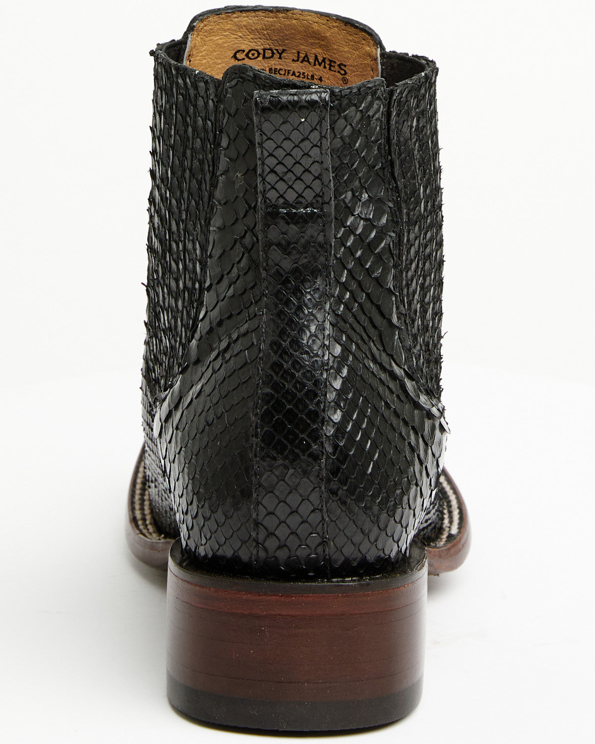 Cody James Men's Hash Exotic Python Western Ankle Boots - Broad Square