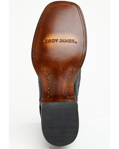 Cody James Men's Hash Exotic Python Western Ankle Boots - Broad Square