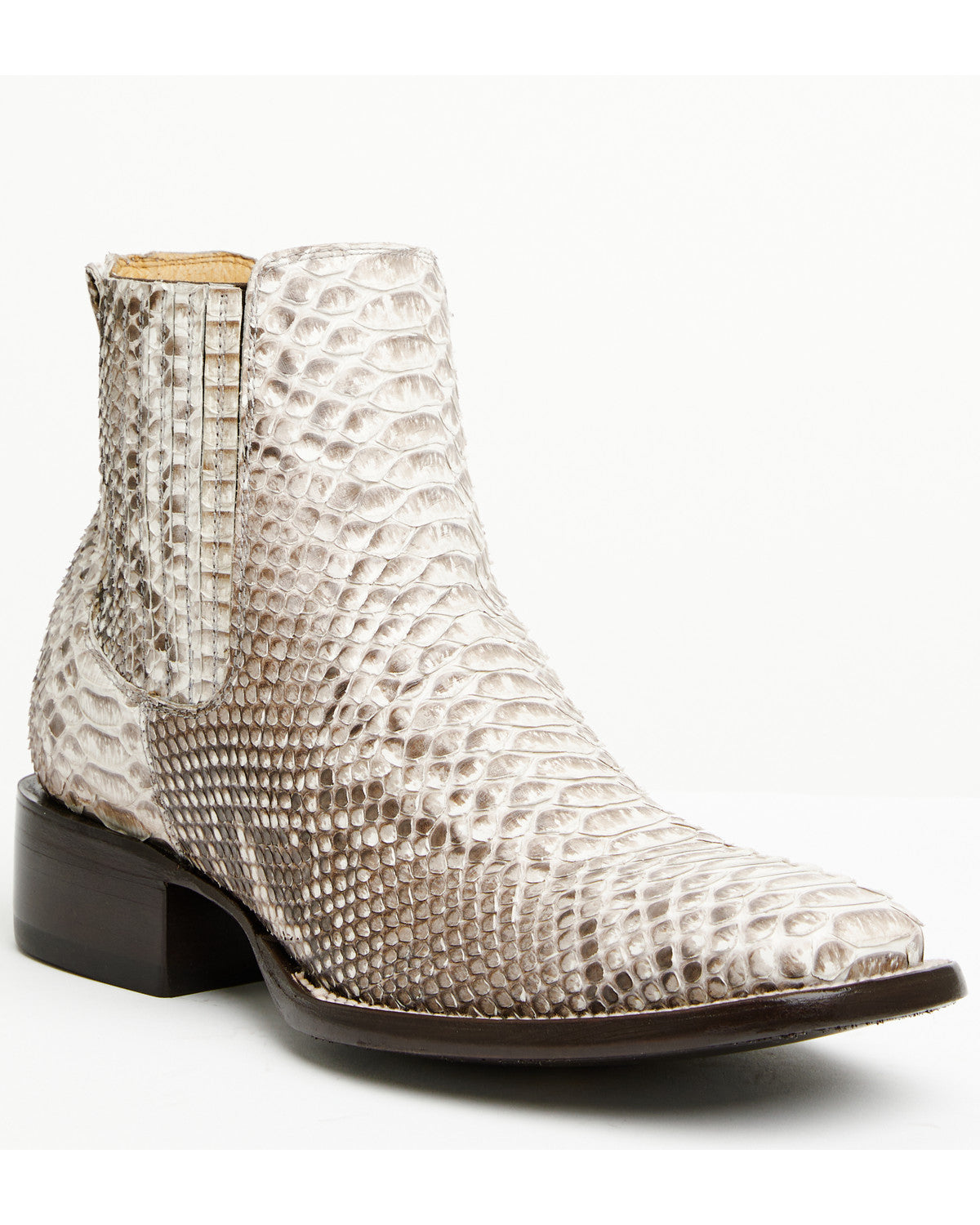 Cody James Men's Hash Exotic Python Western Ankle Boots - Broad Square