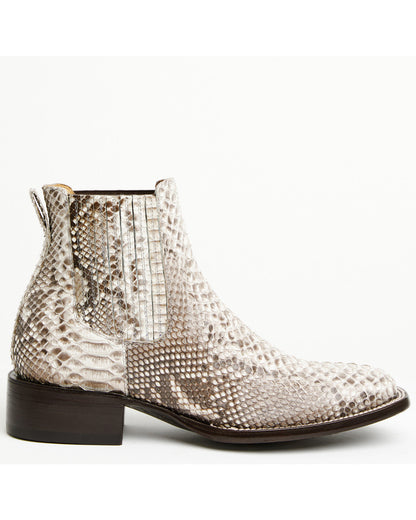 Cody James Men's Hash Exotic Python Western Ankle Boots - Broad Square
