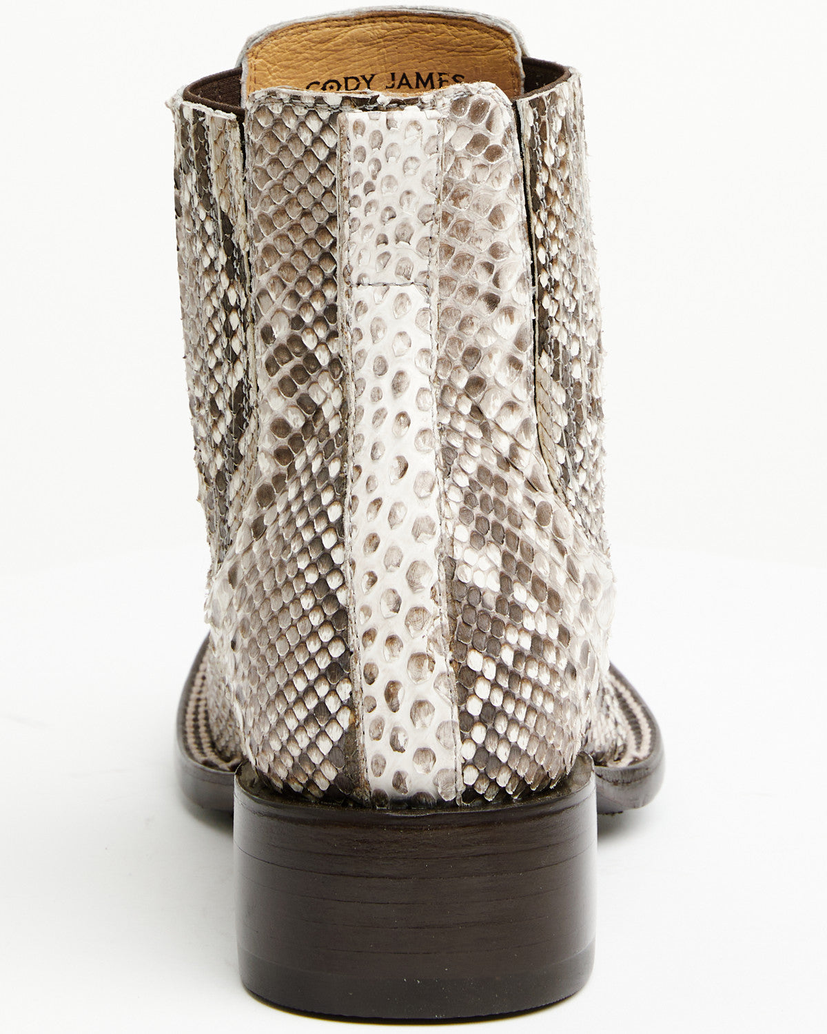Cody James Men's Hash Exotic Python Western Ankle Boots - Broad Square