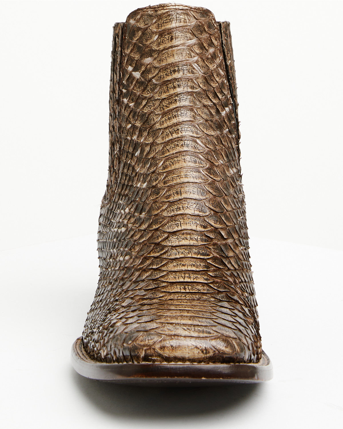 Cody James Men's Hash Exotic Python Western Ankle Boots - Broad Square