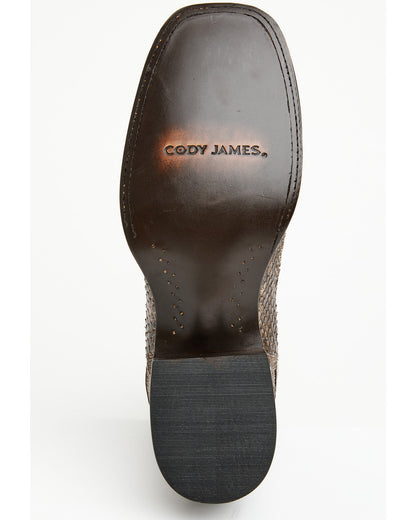 Cody James Men's Hash Exotic Python Western Ankle Boots - Broad Square