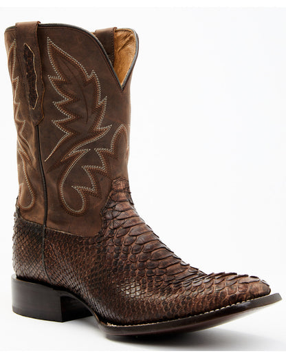 Cody James Men's Exotic Python Western Boots - Broad Square Toe