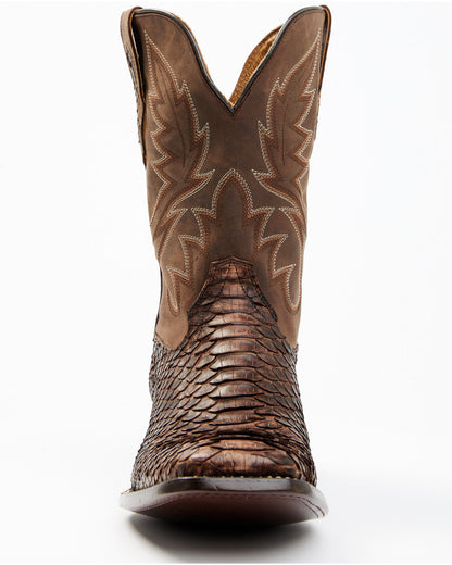 Cody James Men's Exotic Python Western Boots - Broad Square Toe