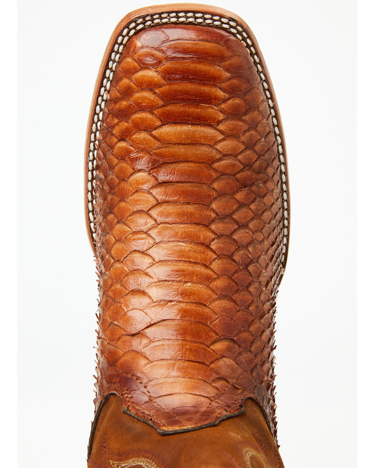 Cody James Men's Brandy Exotic Python Western Boots - Broad Square Toe