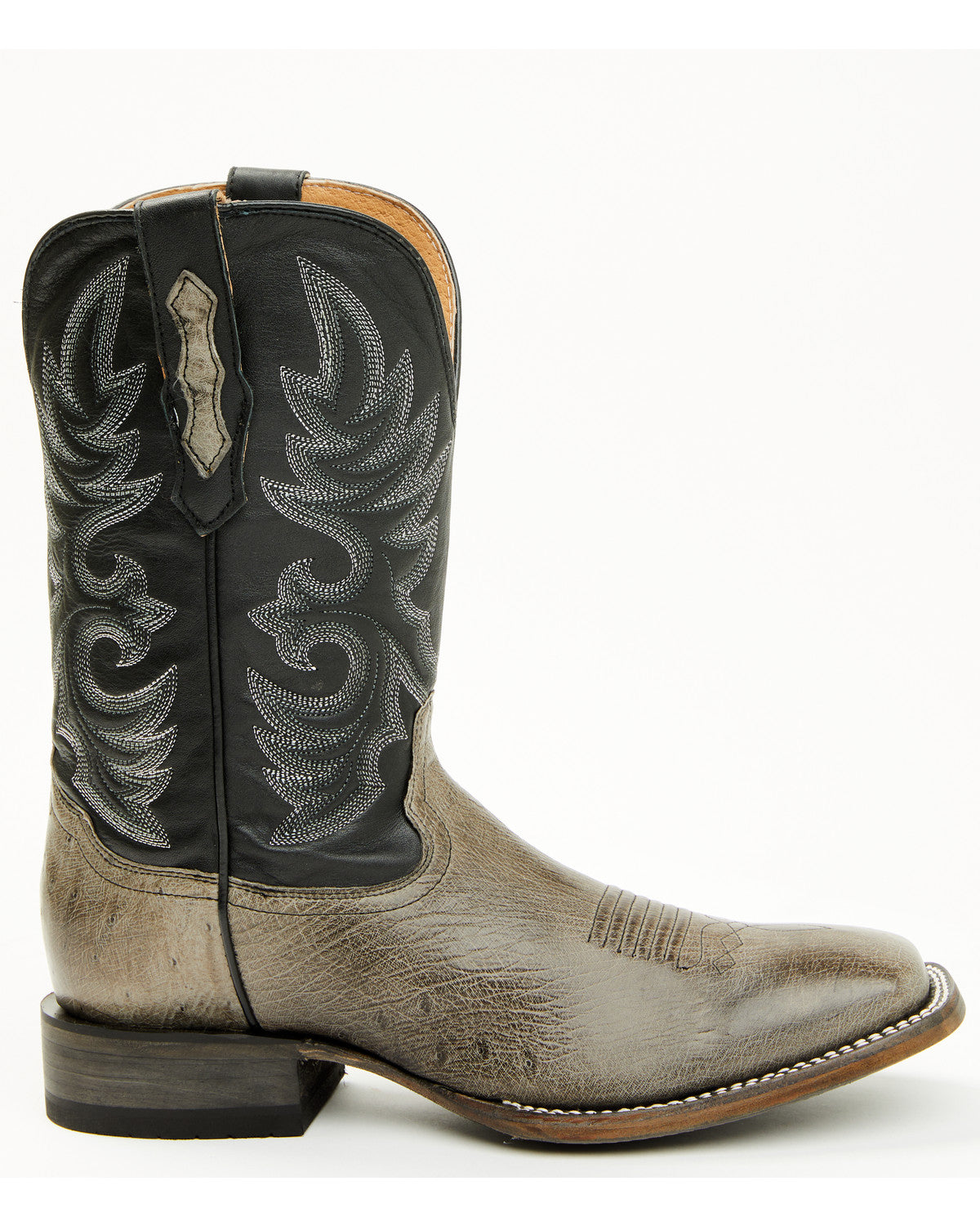 Cody James Men's Exotic Ostrich Belly Western Boots - Broad Square Toe