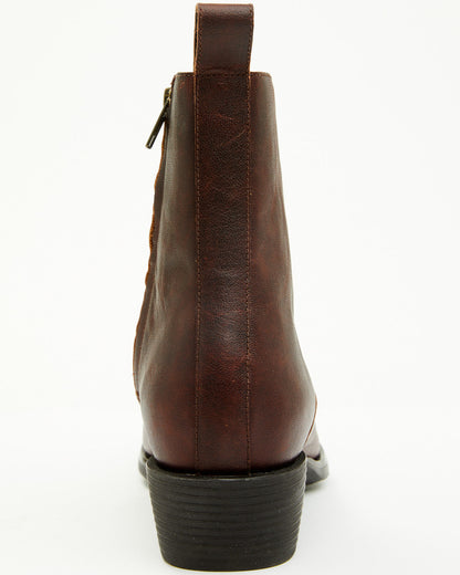 Cody James Men's Larsen Western Ankle Boots - Round Toe