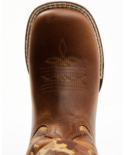 Cody James Boys' Camo Western Boots - Square Toe