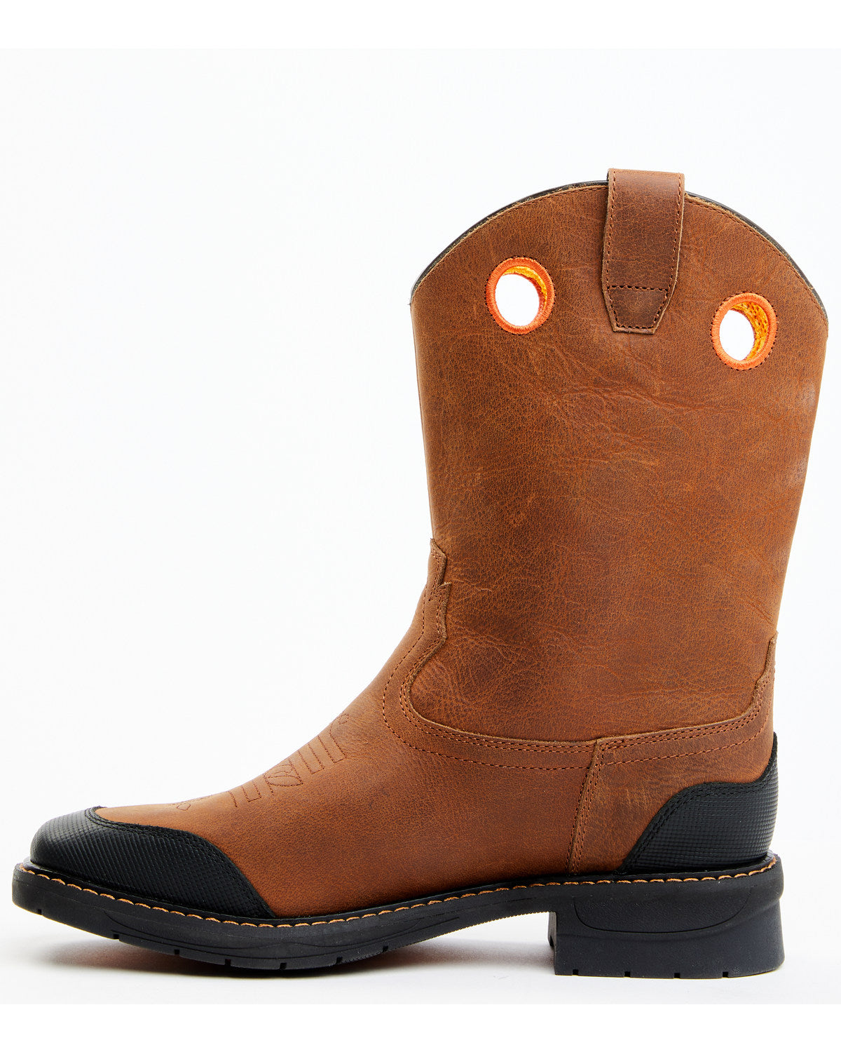Cody James Boys' Skull Work Boots - Broad Square Toe