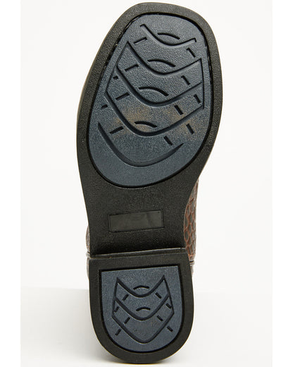 Cody James Boys' Dale Crocodile Print Western Boots - Broad Square Toe