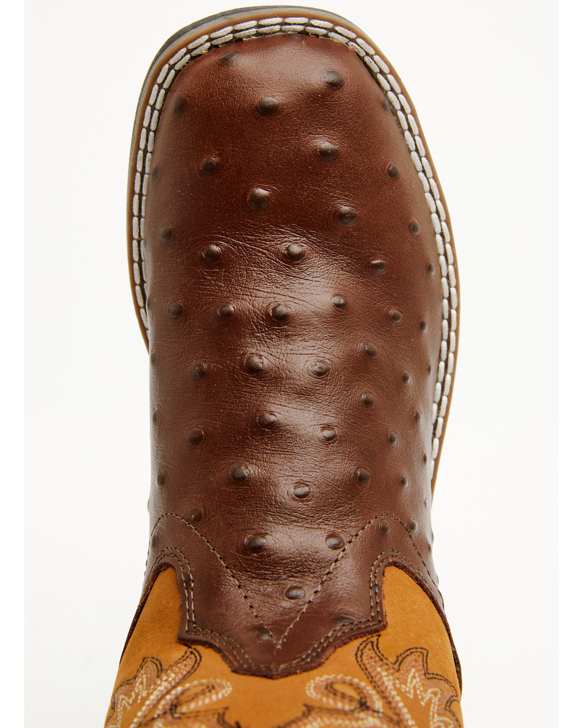 Cody James Boys' Dean Ostrich Print Western Boots - Broad Square Toe
