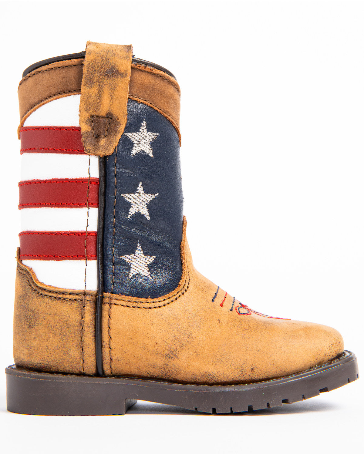 Cody James Toddler Boys' USA Flag Western Boots - Broad Square Toe