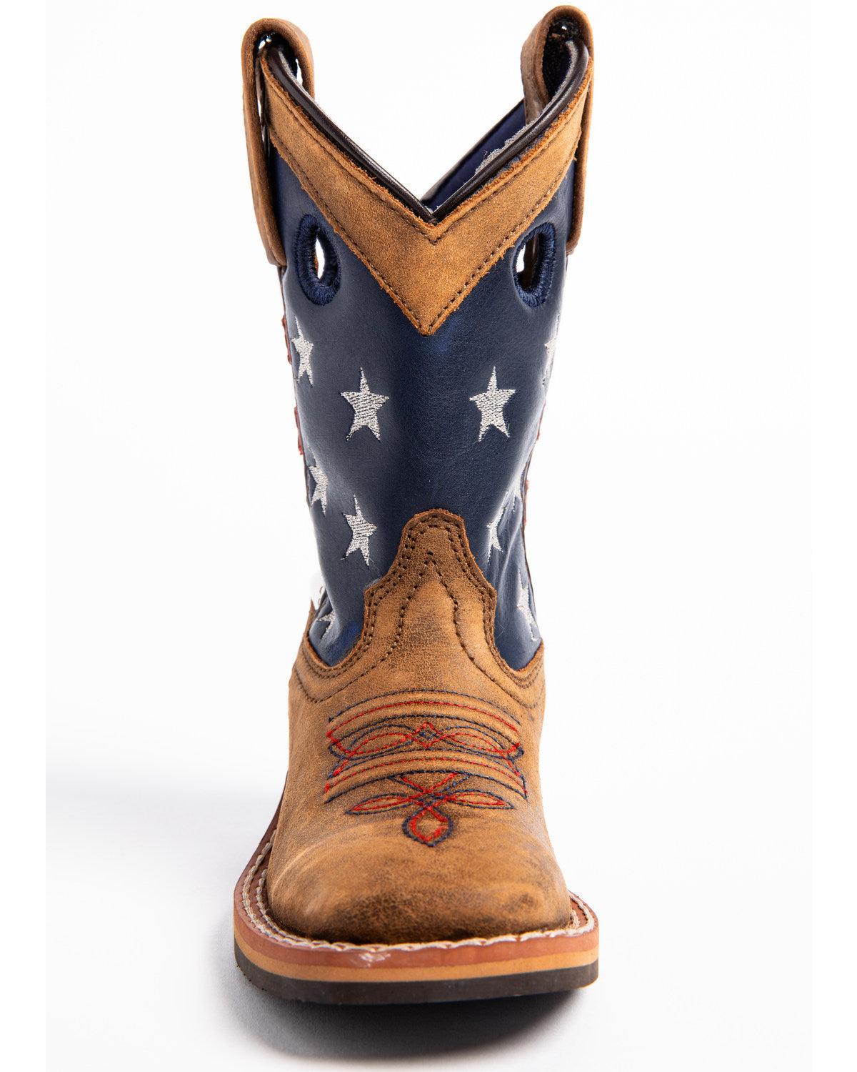 Cody James Boys' USA Flag Western Boots - Broad Square Toe