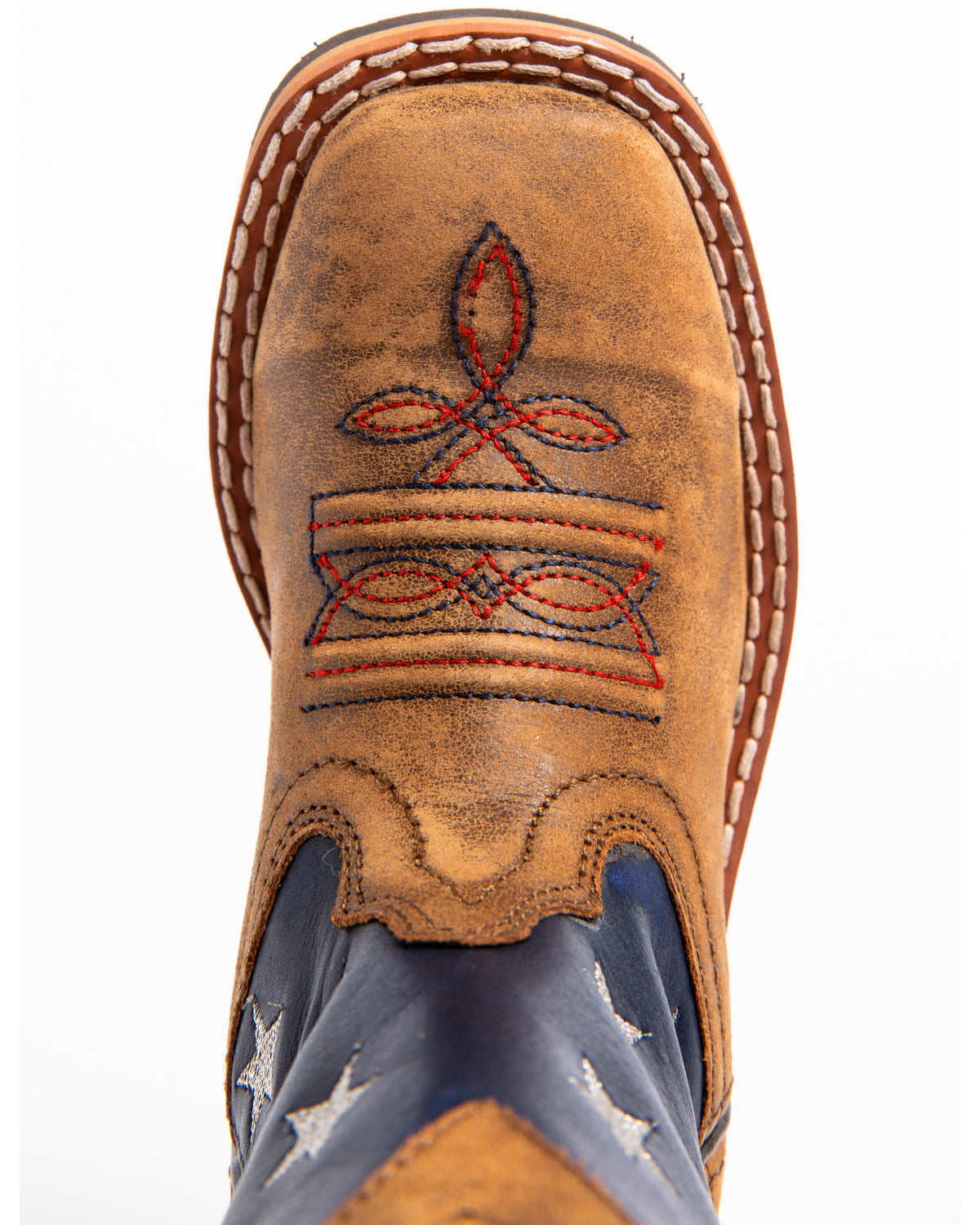 Cody James Boys' USA Flag Western Boots - Broad Square Toe