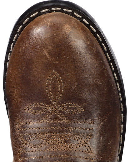 Cody James Boys' Holt Two-Tone Embroidered Western Boots - Round Toe