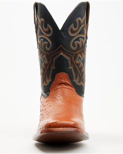 Cody James Men's Exotic Ostrich Western Boots - Broad Square Toe
