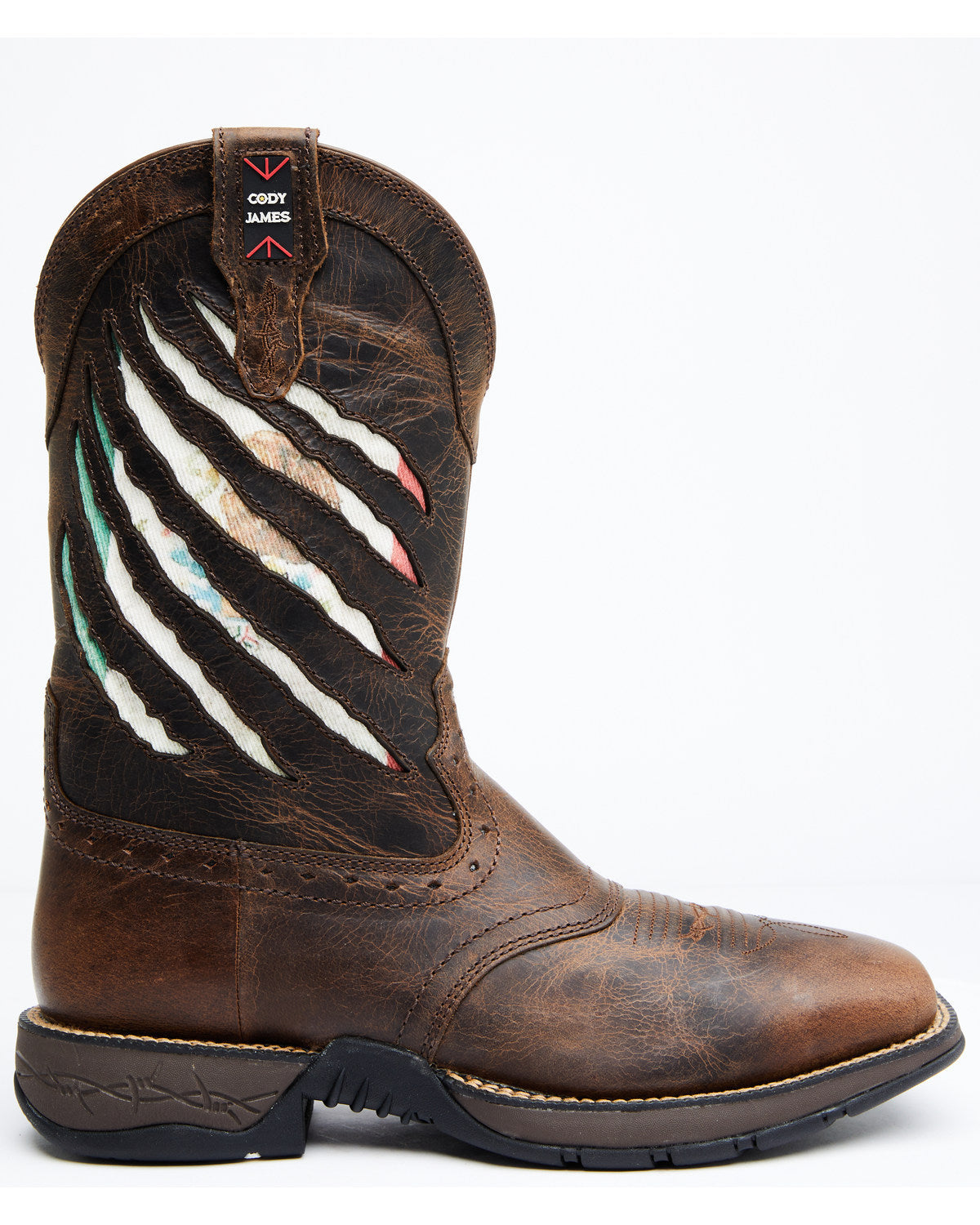 Cody James Men's Scratch Mexico Flag Lite Performance Western Boots -