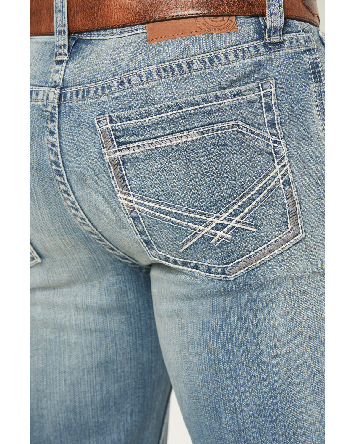 Cody James Men's Rattler Wash Wyatt Slim Bootcut Stretch Denim Jeans