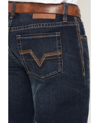 Cody James Men's Brock Wash Wyatt Slim Bootcut Stretch Denim Jeans