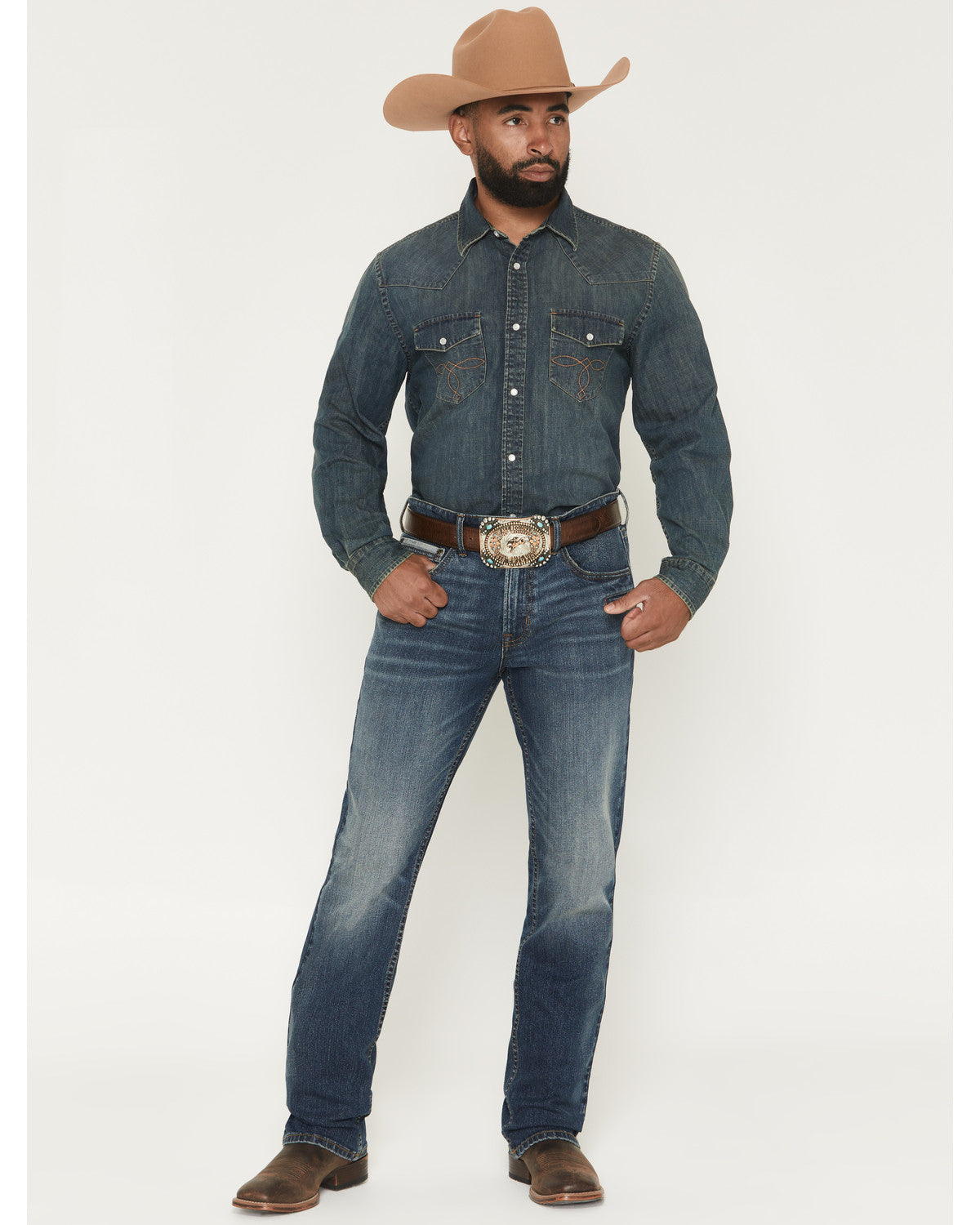 Cody James Men's Eastwood Wash Jackson Slim Straight Stretch Concealed