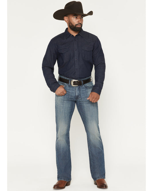 Cody James Men's Texas Wash Wyatt Slim Bootcut Stretch Denim Jeans