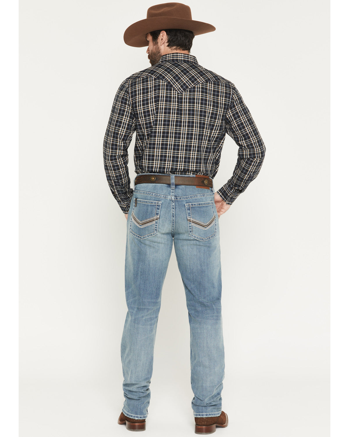 Cody James Men's Rowdy Wash Jackson Slim Straight Stretch Denim Jeans