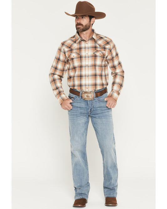 Cody James Men's Cooper Wash Duke Relaxed Bootcut Stretch Denim Jeans