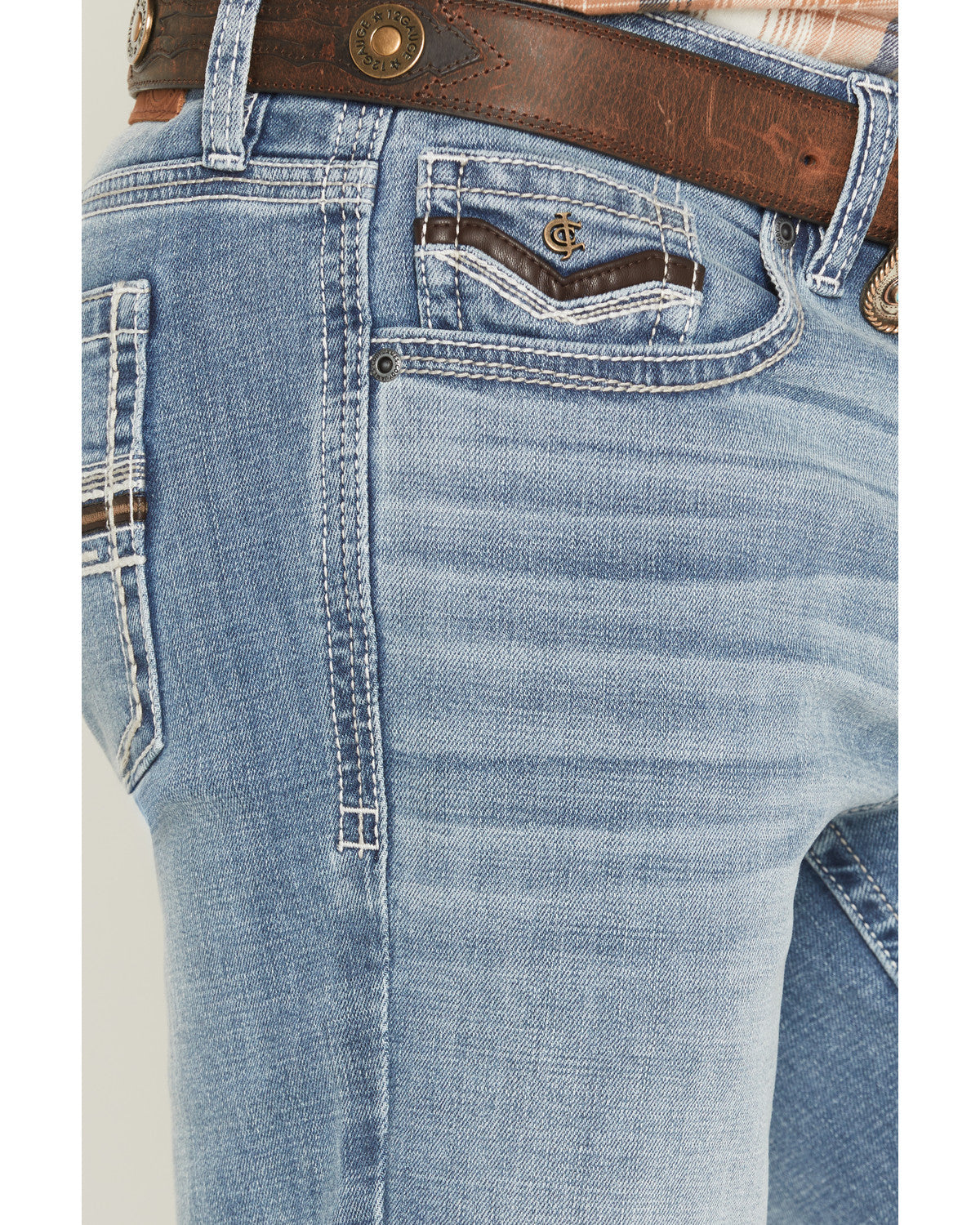 Cody James Men's Cooper Wash Duke Relaxed Bootcut Stretch Denim Jeans