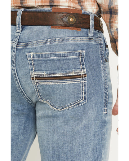 Cody James Men's Cooper Wash Duke Relaxed Bootcut Stretch Denim Jeans
