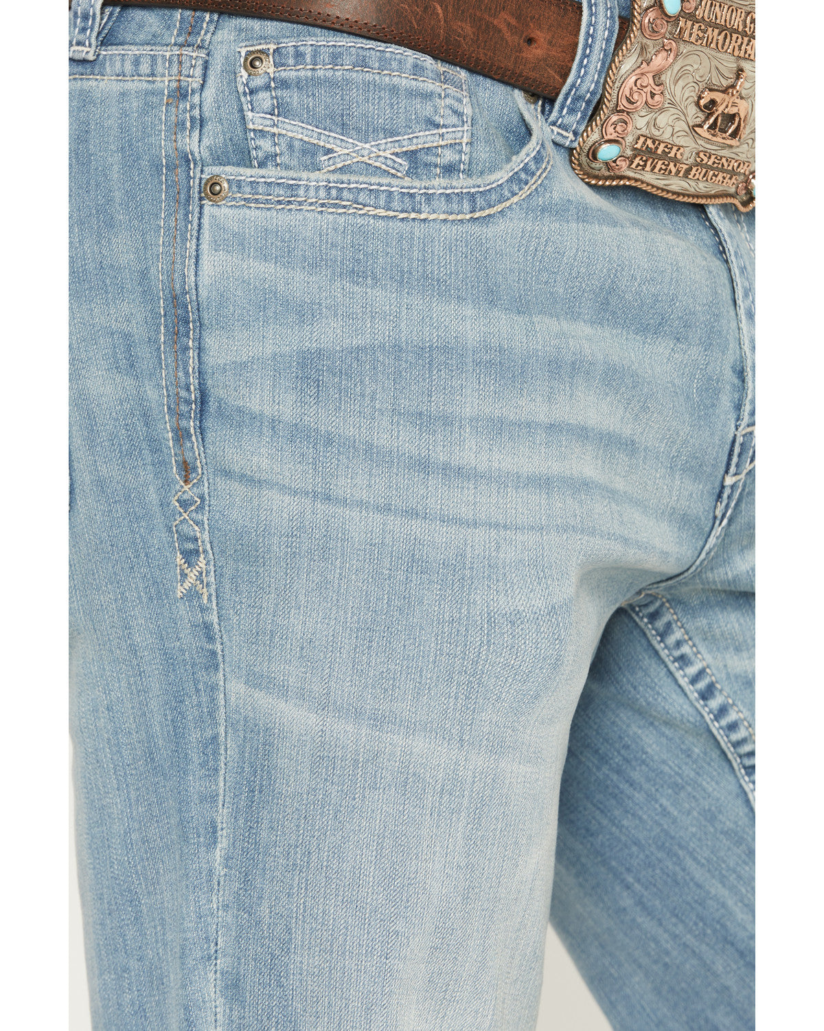Cody James Men's Crocket Wash Duke Relaxed Bootcut Stretch Denim Jeans