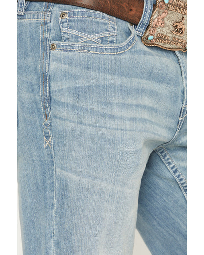 Cody James Men's Crocket Wash Duke Relaxed Bootcut Stretch Denim Jeans
