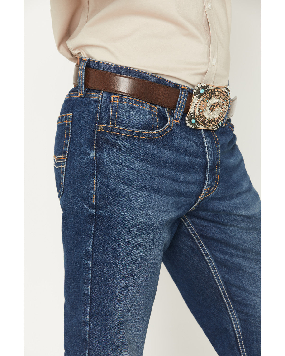 Cody James Men's Dakota Wash Jackson Slim Straight Rigid Denim Jeans