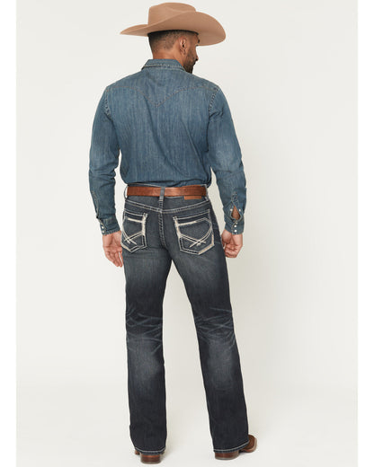 Cody James Men's Cayanne Wash Duke Relaxed Bootcut Stretch Denim Jeans