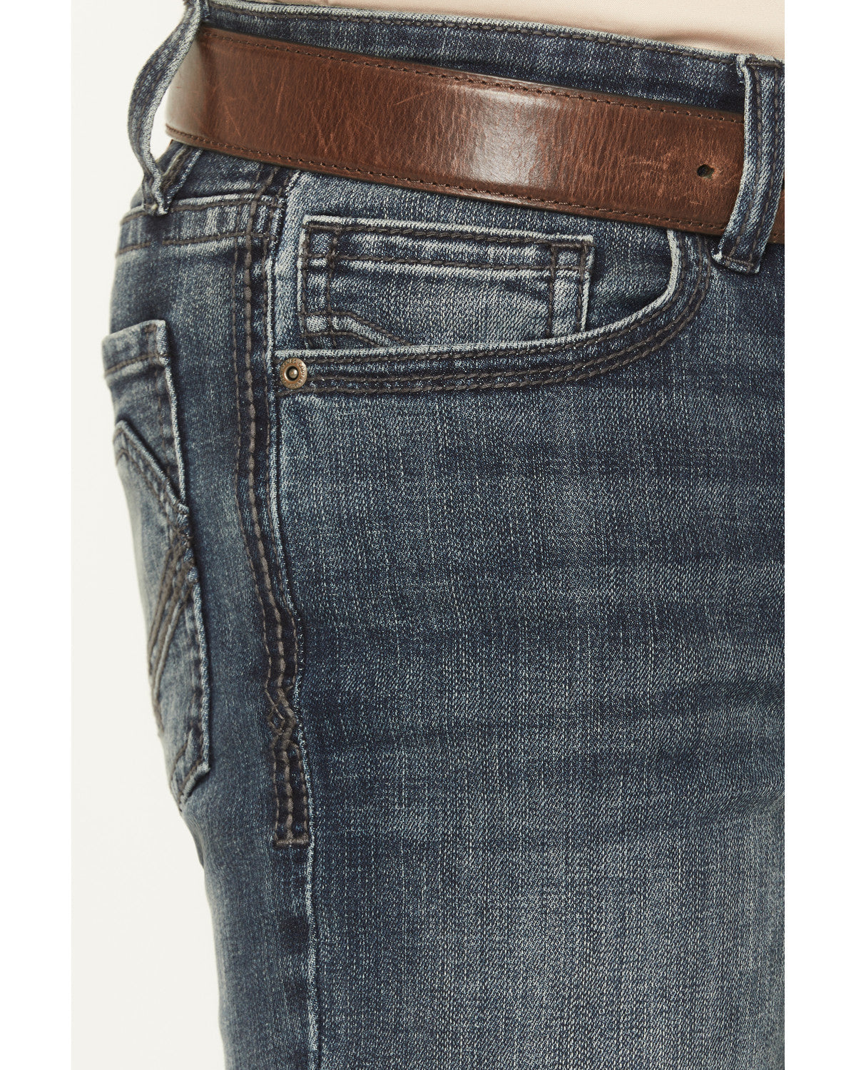 Cody James Men's Poncho Wash Jackson Slim Straight Stretch Denim Jeans